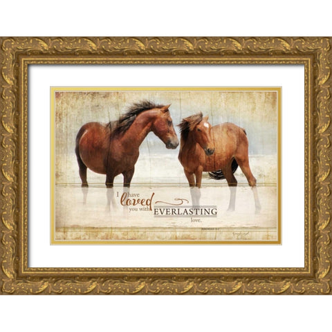 Everlasting Love Gold Ornate Wood Framed Art Print with Double Matting by Pugh, Jennifer