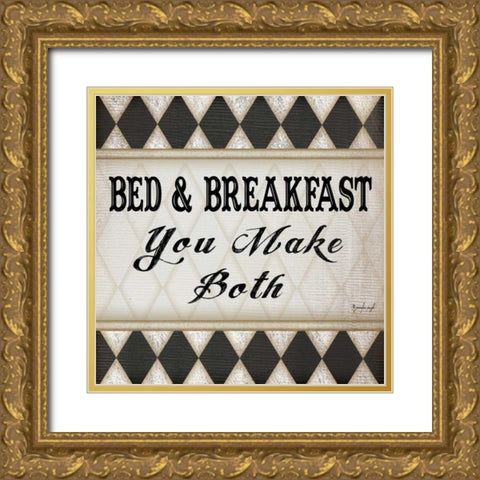 Bed and Breakfast Gold Ornate Wood Framed Art Print with Double Matting by Pugh, Jennifer