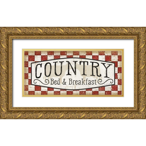 Country Gold Ornate Wood Framed Art Print with Double Matting by Pugh, Jennifer