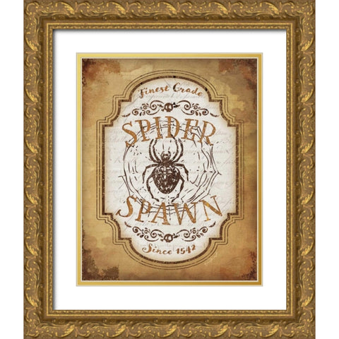 Spider Spawn Gold Ornate Wood Framed Art Print with Double Matting by Pugh, Jennifer