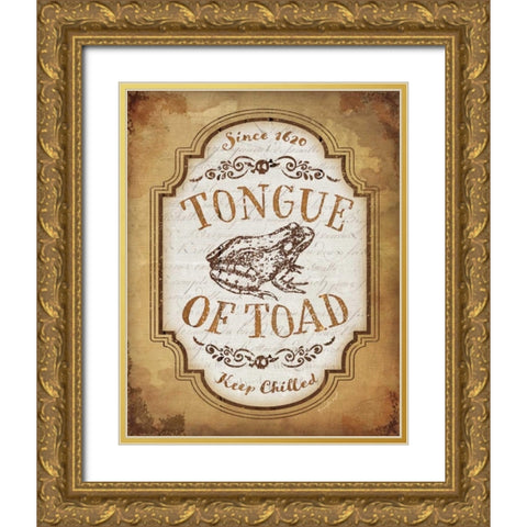 Tongue of Toad Gold Ornate Wood Framed Art Print with Double Matting by Pugh, Jennifer