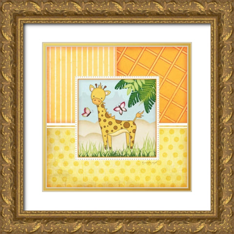 Safari Gold Ornate Wood Framed Art Print with Double Matting by Pugh, Jennifer