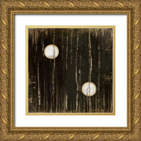 Black Two Gold Ornate Wood Framed Art Print with Double Matting by Pugh, Jennifer