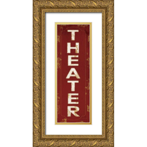Theater Gold Ornate Wood Framed Art Print with Double Matting by Pugh, Jennifer