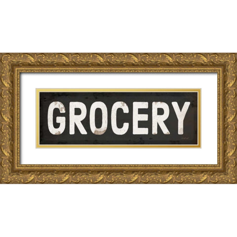 Grocery Gold Ornate Wood Framed Art Print with Double Matting by Pugh, Jennifer