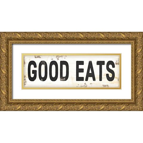 Good Eats Gold Ornate Wood Framed Art Print with Double Matting by Pugh, Jennifer
