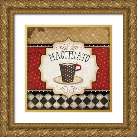 Macchiato Gold Ornate Wood Framed Art Print with Double Matting by Pugh, Jennifer