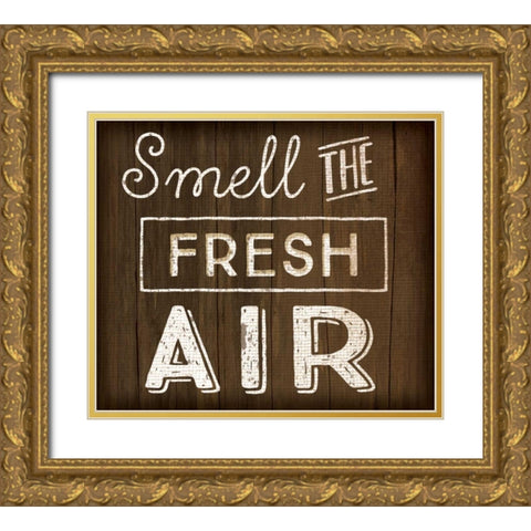 Smell the Fresh Air Gold Ornate Wood Framed Art Print with Double Matting by Pugh, Jennifer