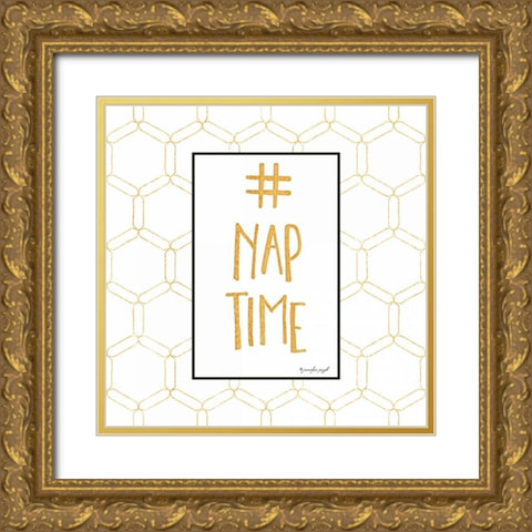 #NAP Time Gold Ornate Wood Framed Art Print with Double Matting by Pugh, Jennifer