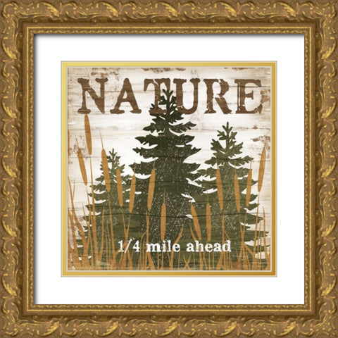 Nature Gold Ornate Wood Framed Art Print with Double Matting by Pugh, Jennifer