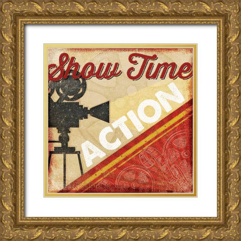 Show Time Gold Ornate Wood Framed Art Print with Double Matting by Pugh, Jennifer