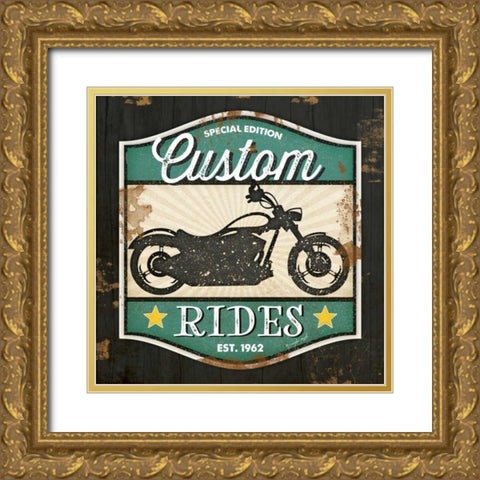 Custom Rides Gold Ornate Wood Framed Art Print with Double Matting by Pugh, Jennifer