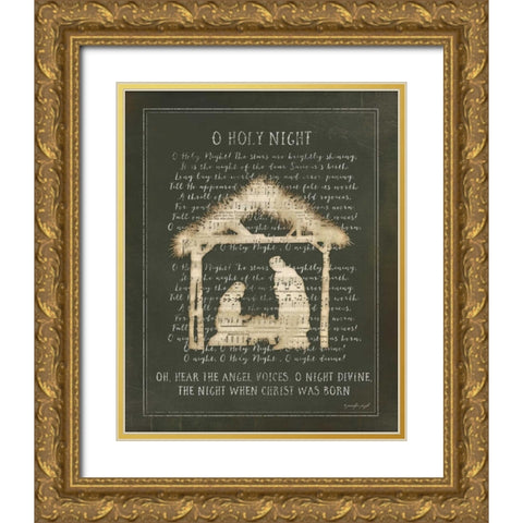 O Holy Night II Gold Ornate Wood Framed Art Print with Double Matting by Pugh, Jennifer