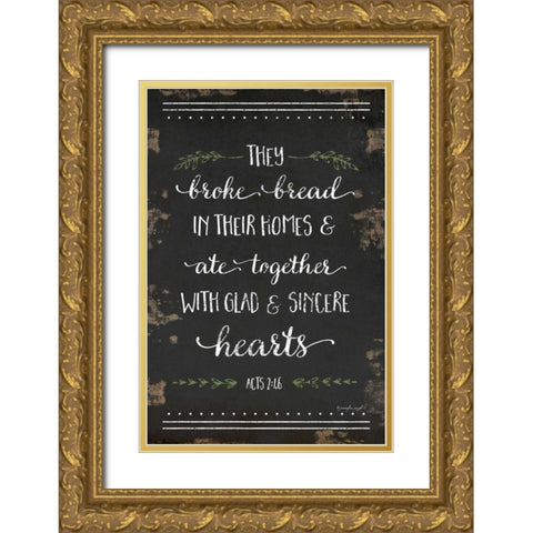 They Broke Bread I Gold Ornate Wood Framed Art Print with Double Matting by Pugh, Jennifer