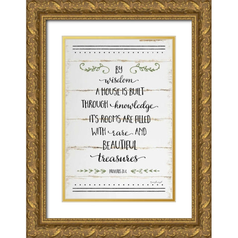 By Wisdom II Gold Ornate Wood Framed Art Print with Double Matting by Pugh, Jennifer