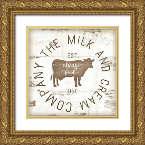 Milk and Cream Company II Gold Ornate Wood Framed Art Print with Double Matting by Pugh, Jennifer