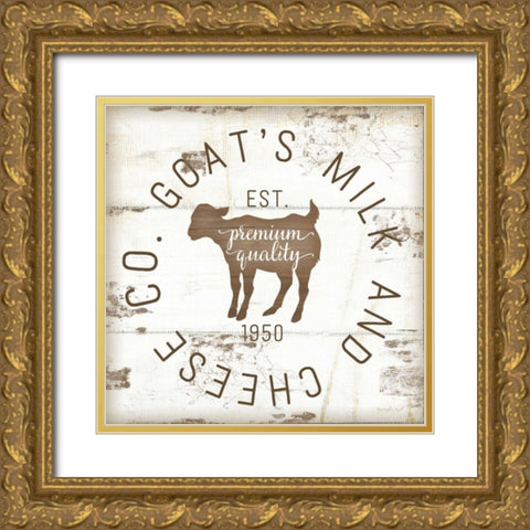 Goats Milk and Cheese Co. II Gold Ornate Wood Framed Art Print with Double Matting by Pugh, Jennifer