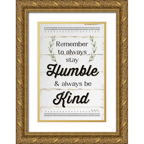 Humble and Kind II Gold Ornate Wood Framed Art Print with Double Matting by Pugh, Jennifer