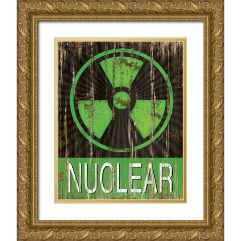 Nuclear Gold Ornate Wood Framed Art Print with Double Matting by Pugh, Jennifer