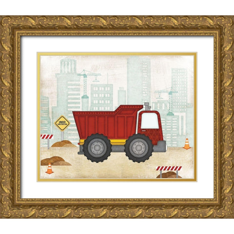 Truck Gold Ornate Wood Framed Art Print with Double Matting by Pugh, Jennifer