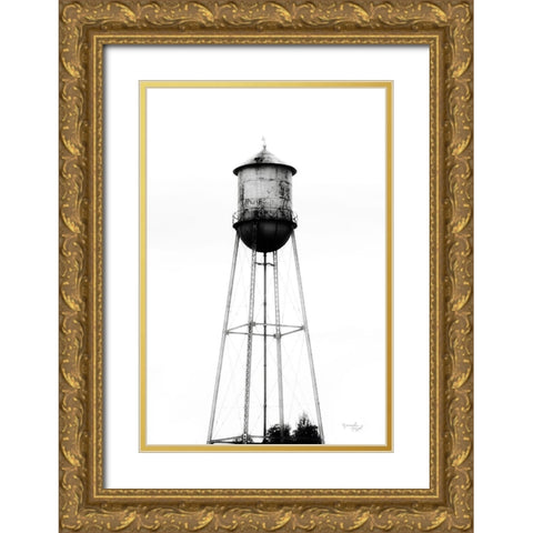 Water Tower II Gold Ornate Wood Framed Art Print with Double Matting by Pugh, Jennifer