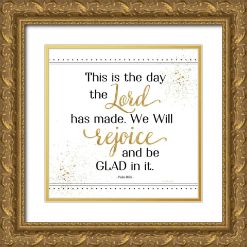 Rejoice and Be Glad Gold Ornate Wood Framed Art Print with Double Matting by Pugh, Jennifer