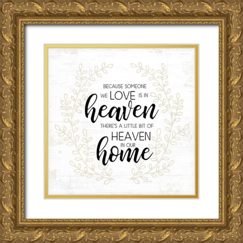 Heaven in Our Home Gold Ornate Wood Framed Art Print with Double Matting by Pugh, Jennifer