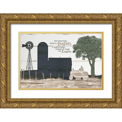 Homestead II Gold Ornate Wood Framed Art Print with Double Matting by Pugh, Jennifer