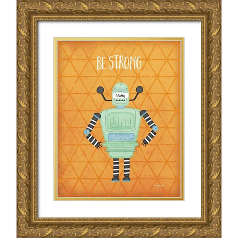 Strong Bot Gold Ornate Wood Framed Art Print with Double Matting by Pugh, Jennifer