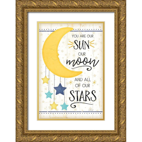 You Are Our Sun Gold Ornate Wood Framed Art Print with Double Matting by Pugh, Jennifer