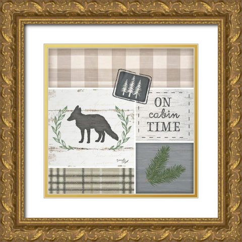 On Cabin Time Gold Ornate Wood Framed Art Print with Double Matting by Pugh, Jennifer