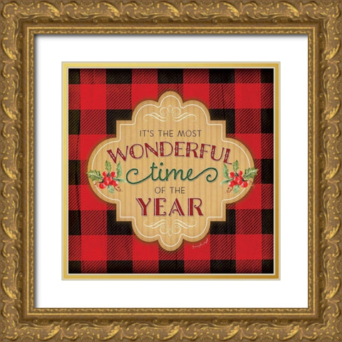 Wonderful Time of the Year Gold Ornate Wood Framed Art Print with Double Matting by Pugh, Jennifer