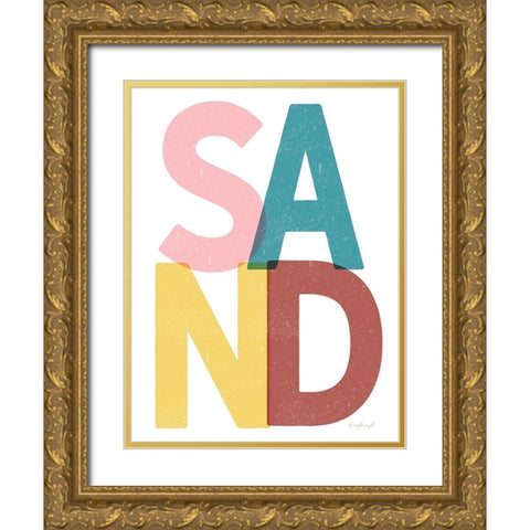 Sand Gold Ornate Wood Framed Art Print with Double Matting by Pugh, Jennifer