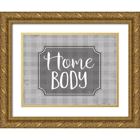 Home Body Gold Ornate Wood Framed Art Print with Double Matting by Pugh, Jennifer