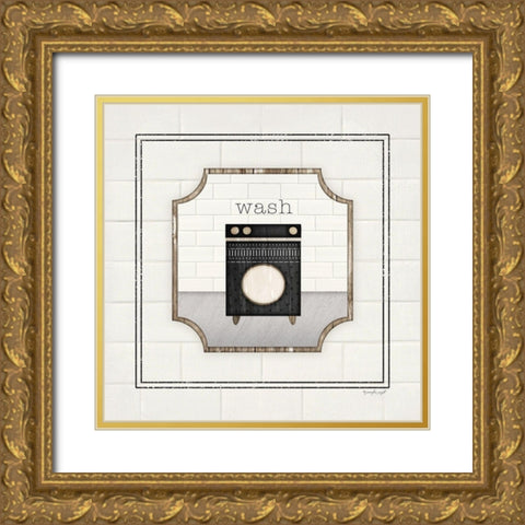 Wash Gold Ornate Wood Framed Art Print with Double Matting by Pugh, Jennifer