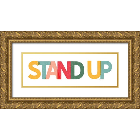 Stand Up Gold Ornate Wood Framed Art Print with Double Matting by Pugh, Jennifer