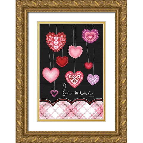 Be Mine Gold Ornate Wood Framed Art Print with Double Matting by Pugh, Jennifer