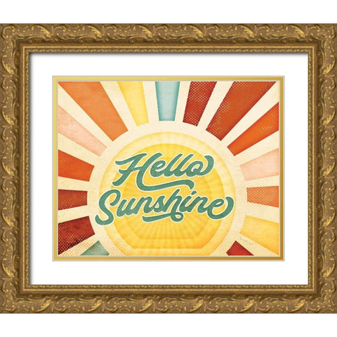 Sunshine Gold Ornate Wood Framed Art Print with Double Matting by Pugh, Jennifer