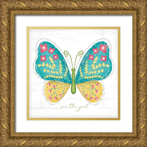 See the Good Gold Ornate Wood Framed Art Print with Double Matting by Pugh, Jennifer