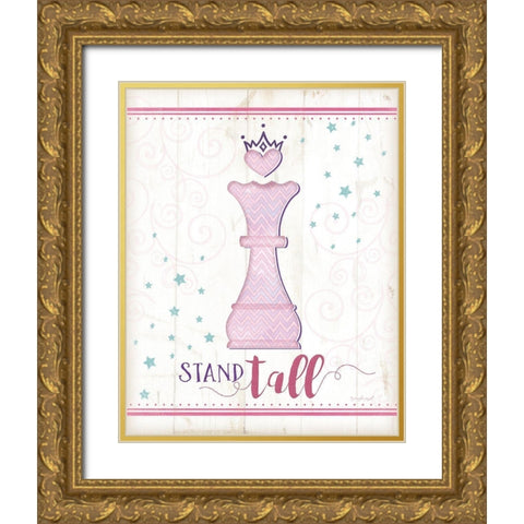 Stand Tall Gold Ornate Wood Framed Art Print with Double Matting by Pugh, Jennifer