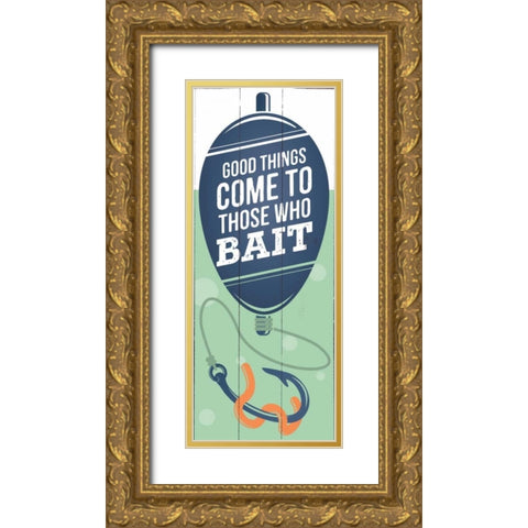 Those Who Bait Gold Ornate Wood Framed Art Print with Double Matting by Brando, JJ
