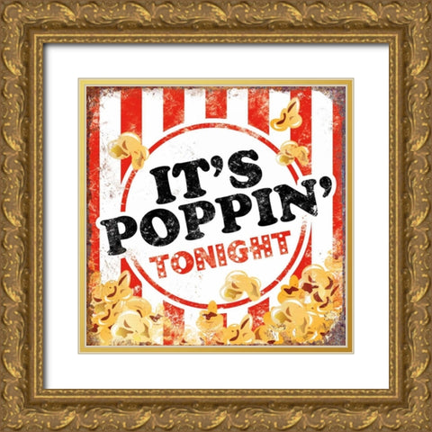 Its Poppin Gold Ornate Wood Framed Art Print with Double Matting by Brando, JJ