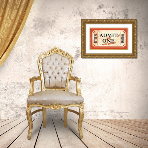 Admit It Gold Ornate Wood Framed Art Print with Double Matting by Brando, JJ