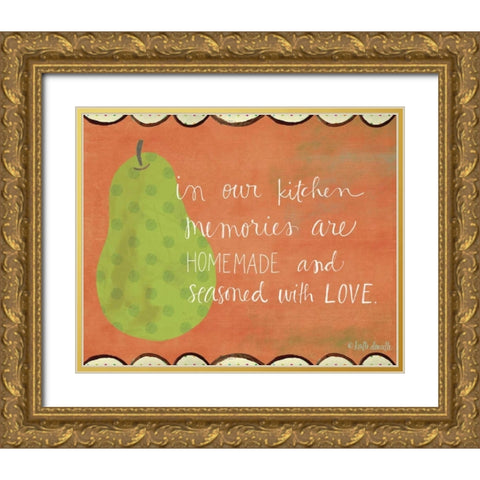 Seasoned with Love Gold Ornate Wood Framed Art Print with Double Matting by Doucette, Katie