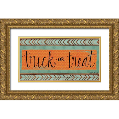 Trick or Treat Gold Ornate Wood Framed Art Print with Double Matting by Doucette, Katie
