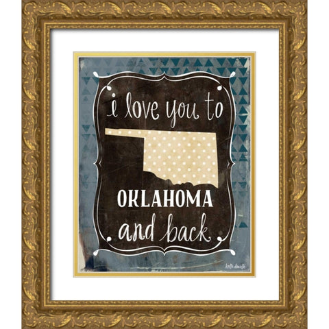 Oklahoma and Back Gold Ornate Wood Framed Art Print with Double Matting by Doucette, Katie