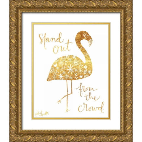 Stand Out from the Crowd Gold Ornate Wood Framed Art Print with Double Matting by Doucette, Katie