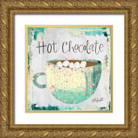Hot Chocolate Gold Ornate Wood Framed Art Print with Double Matting by Doucette, Katie
