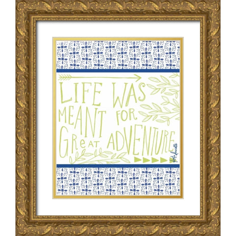 Great Adventure Gold Ornate Wood Framed Art Print with Double Matting by Doucette, Katie