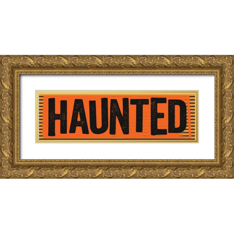 Haunted Gold Ornate Wood Framed Art Print with Double Matting by Doucette, Katie